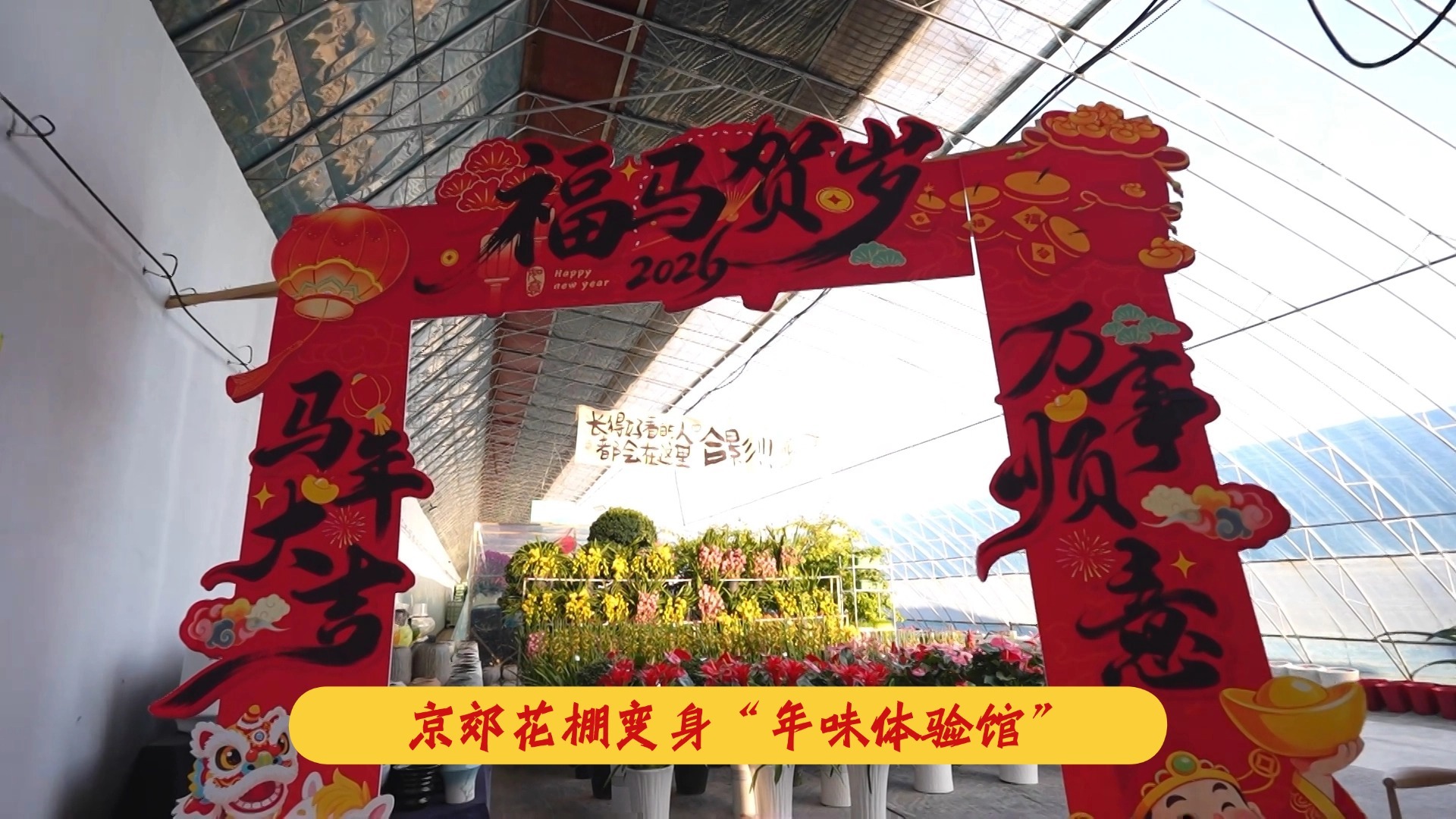 春节倒计时 京郊花棚变身“年味体验馆” 春节倒计时 京郊花棚变身“年味体验馆”