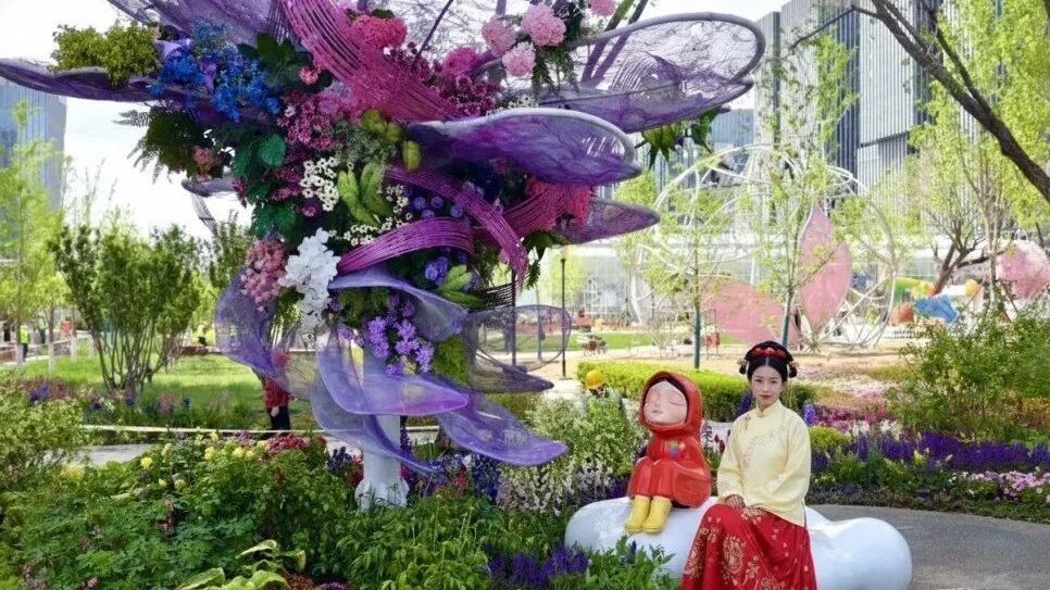 跟着花仙杨紫打卡2026北京国际花展，宝藏机位、保姆攻略都准备好啦