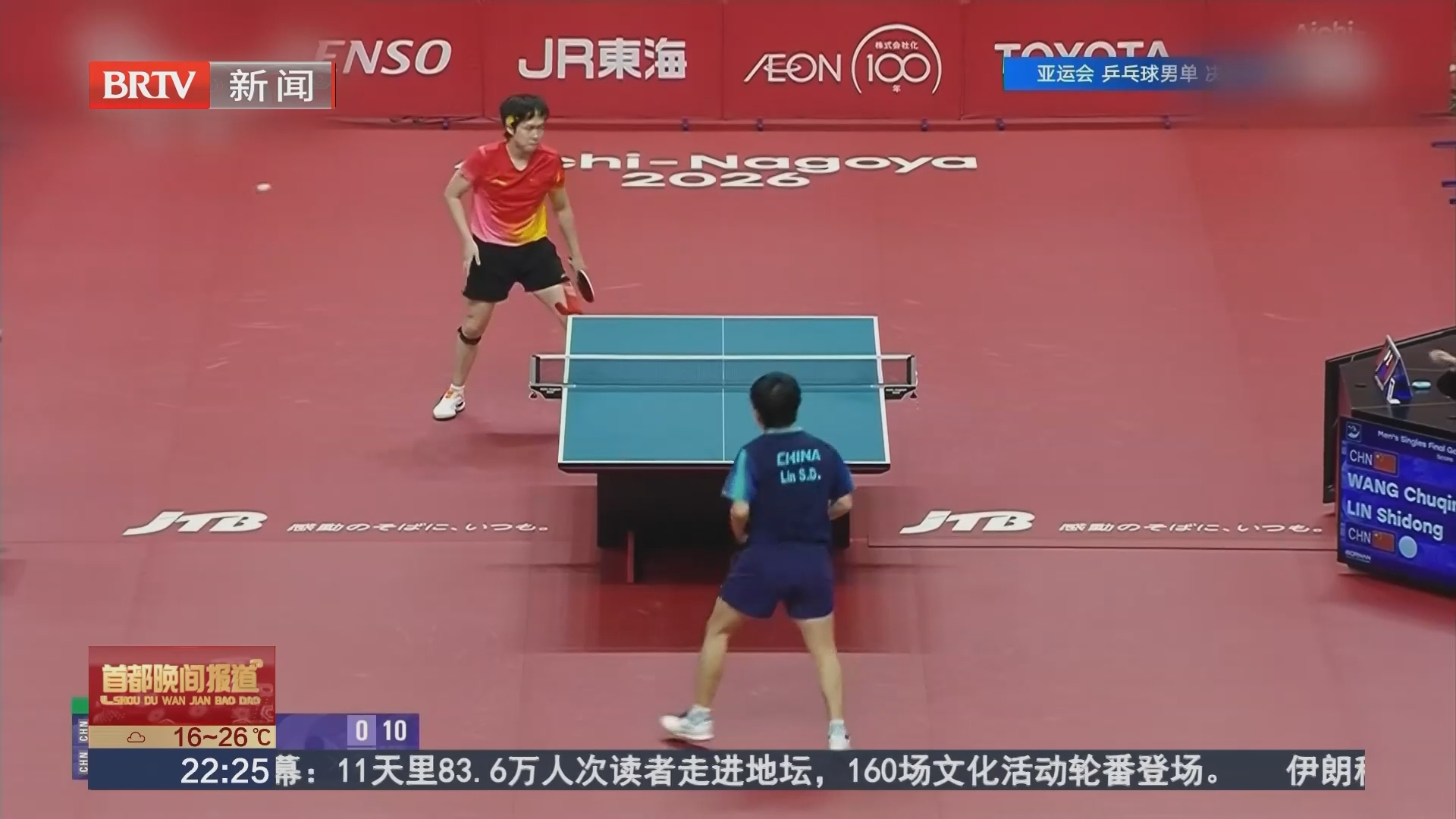 林诗栋夺得亚运会乒乓球男子单打金牌