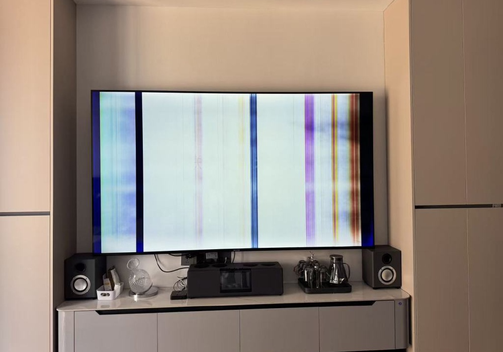 用一个月就花屏，实探低价大屏电视机厂家