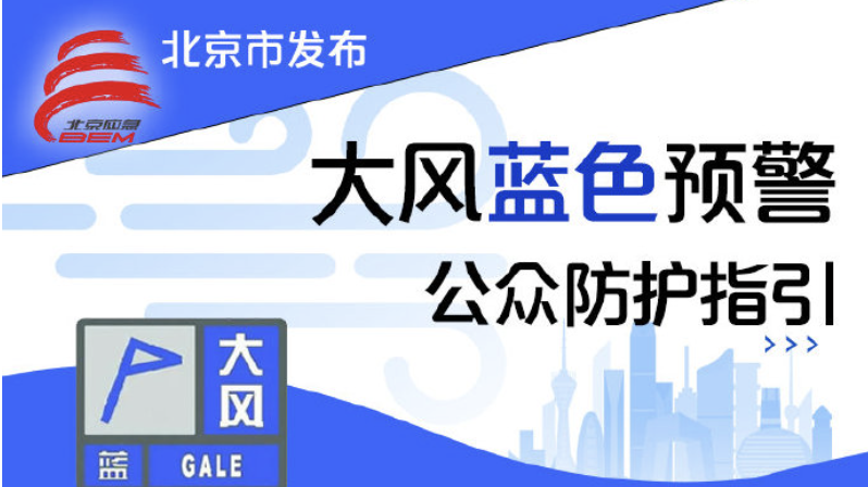 大风蓝色预警中！北京多家公园游船暂停运营