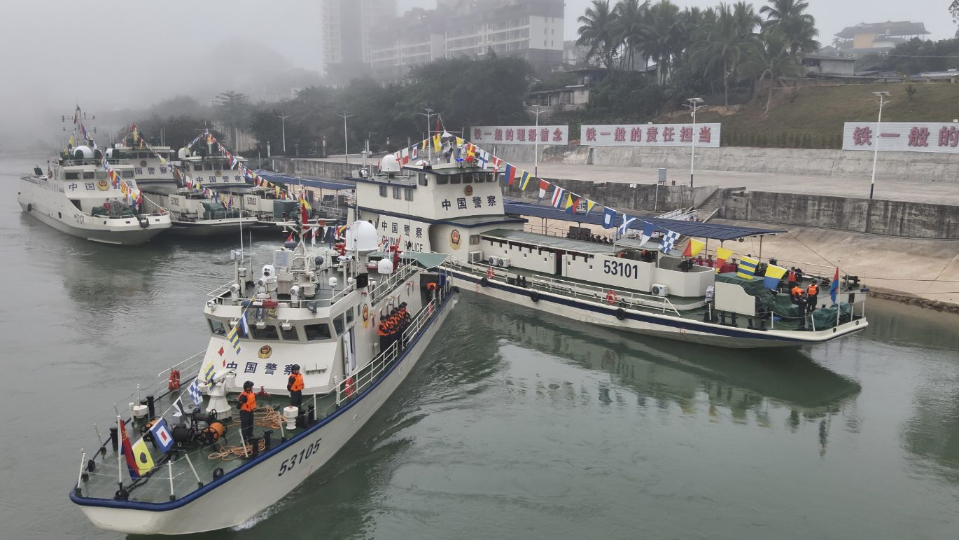 第161次中老缅泰湄公河联合巡逻执法行动启动