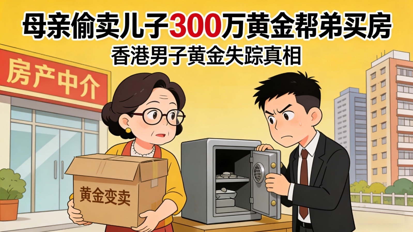 母亲偷卖儿子300万黄金,原因太扎心 母亲偷卖儿子300万黄金,原因太扎心