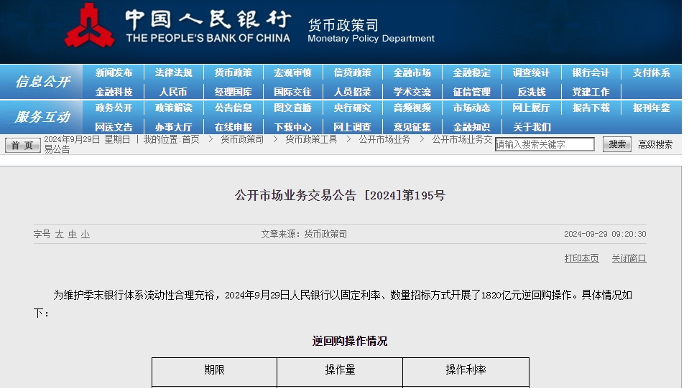 央行降息:下调20个基点! 央行降息:下调20个基点!