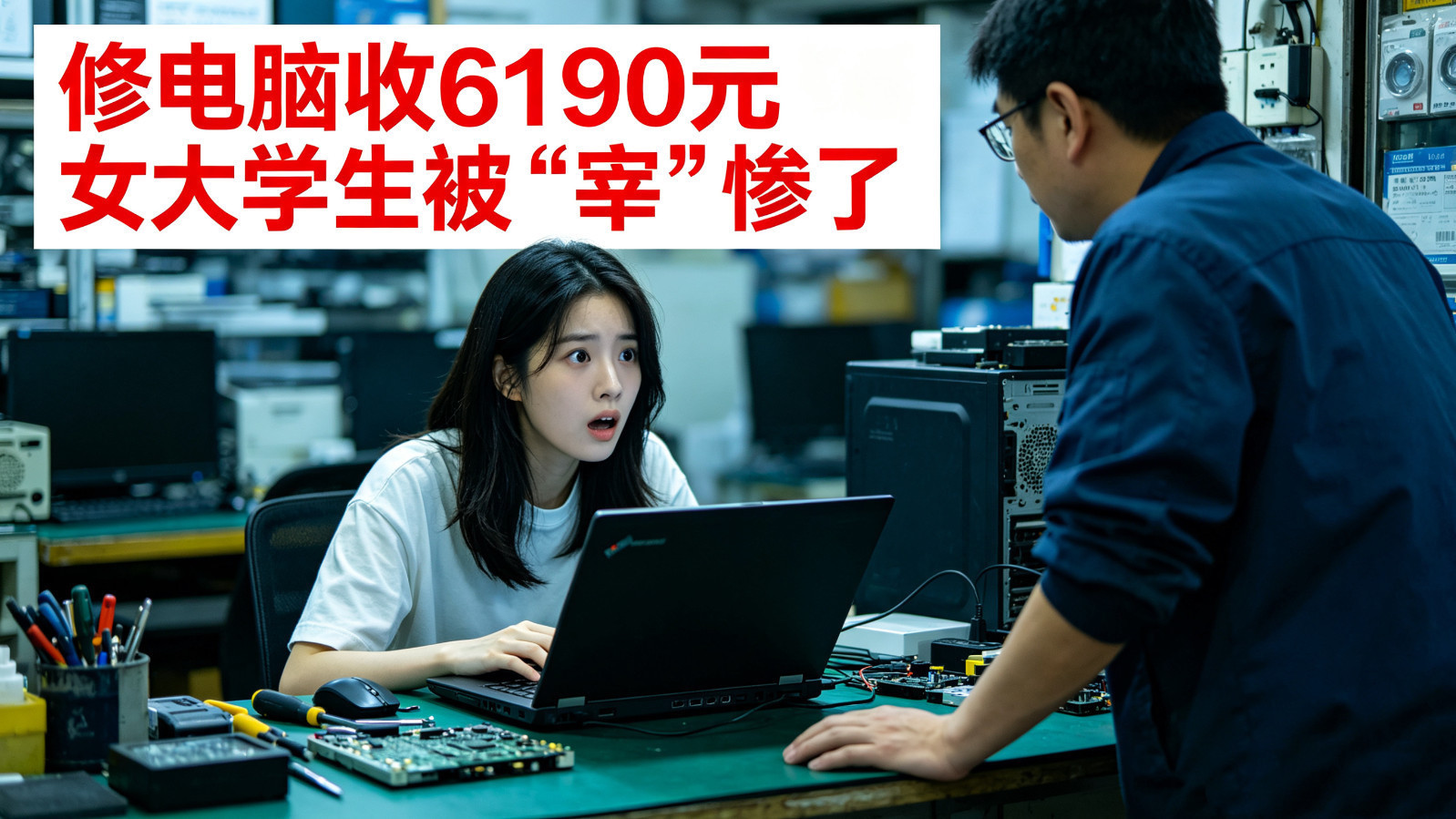 修电脑收6190元 女大学生被“宰”惨了 修电脑收6190元 女大学生被“宰”惨了