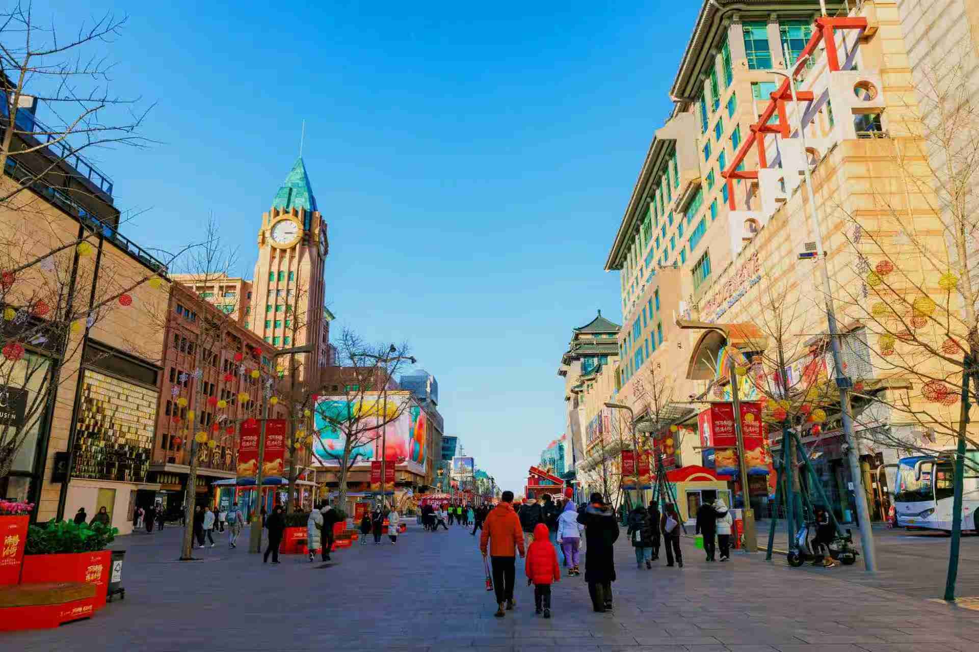 冬日暮色暖京城 万马奔腾气象新 冬日暮色暖京城 万马奔腾气象新