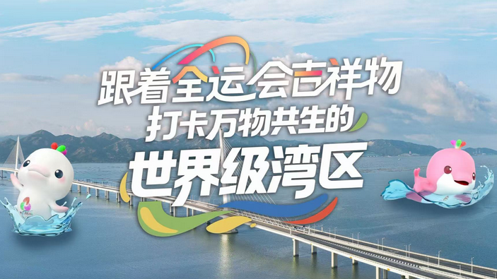跟着全运会吉祥物 打卡万物共生的世界级湾区
