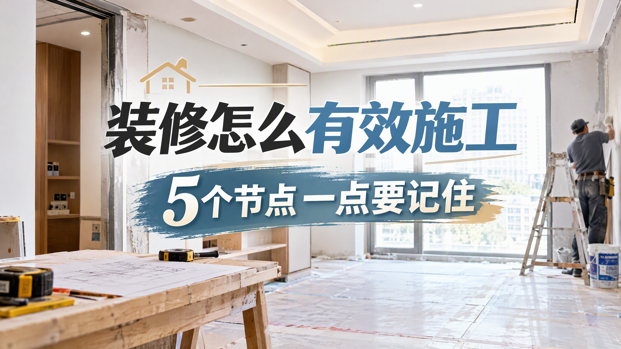 装修怎么有效施工，5个节点一点要记住！