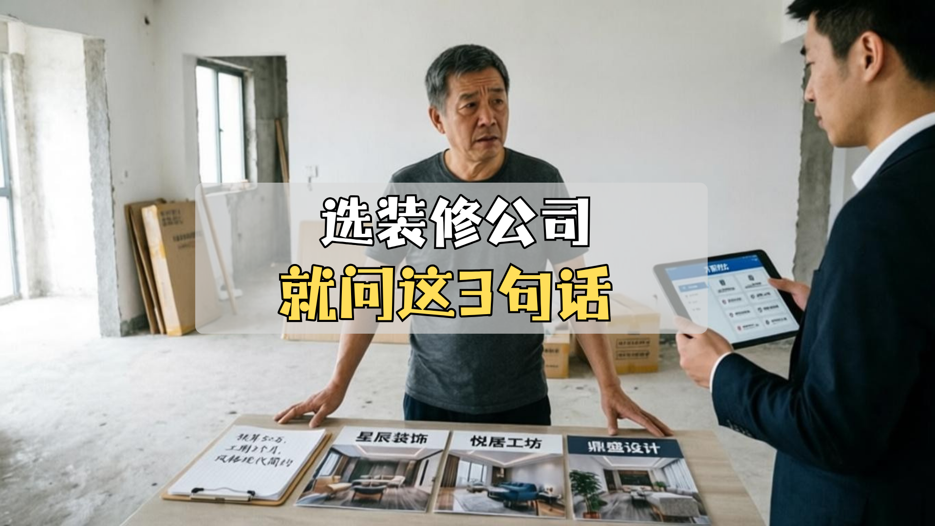 选选装修公司,关键的3句话别忘了问! 选选装修公司,关键的3句话别忘了问!
