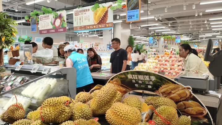 榴莲价格接近“腰斩”进入“1开头”,销售旺季已开启! 榴莲价格接近“腰斩”进入“1开头”,销售旺季已开启!