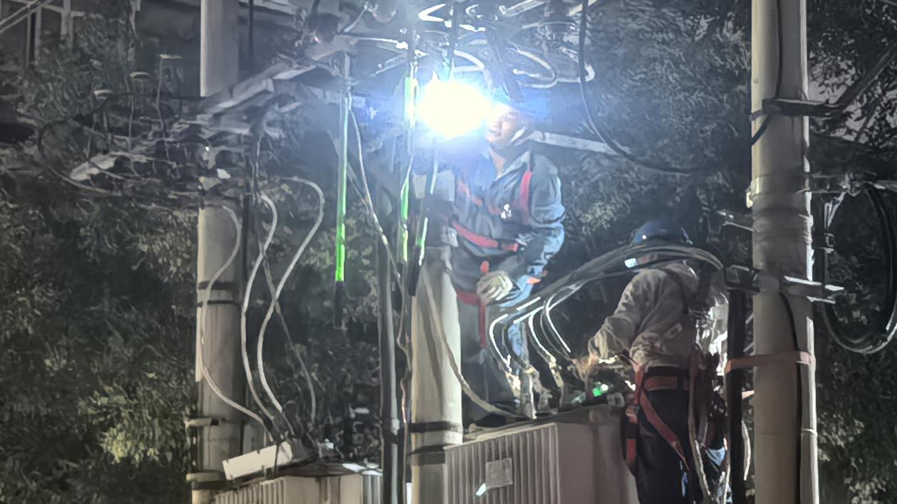 大暑节气突停电，建北三社区连夜抢修送清凉