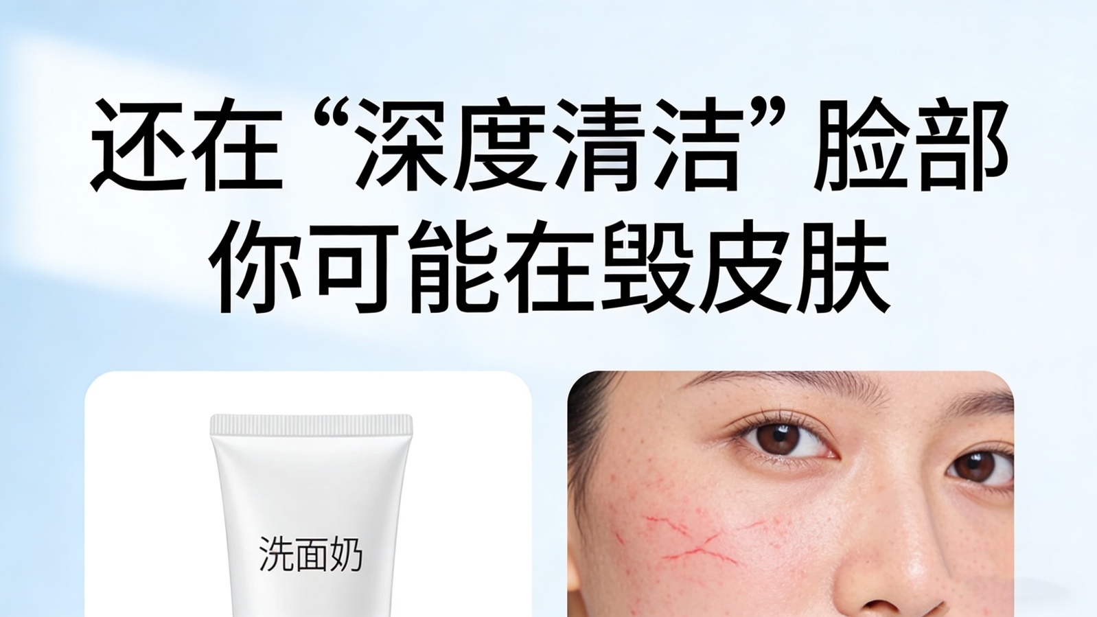 还在“深度清洁”脸部 你可能在毁皮肤
