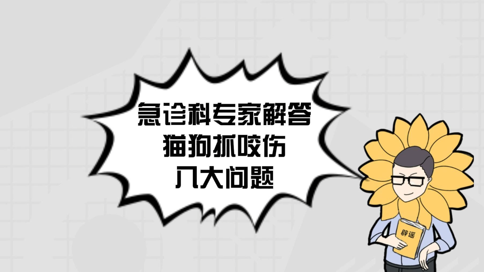 互联护苗丨急诊科专家解答猫狗抓咬伤八大问题 互联护苗丨急诊科专家解答猫狗抓咬伤八大问题