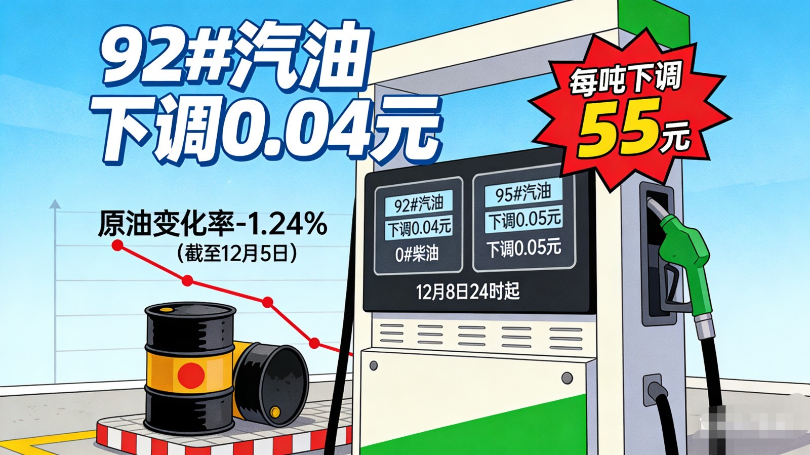 好消息，今天晚点加油更便宜