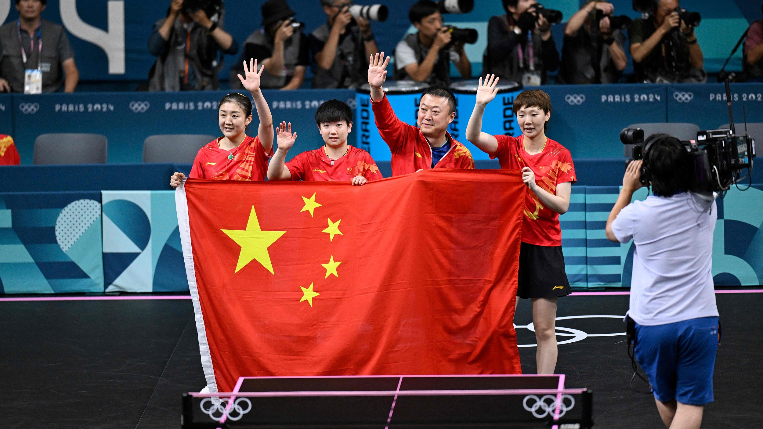 中国队夏季奥运会第300金!国乒女团实现五连冠 中国队夏季奥运会第300金!国乒女团实现五连冠