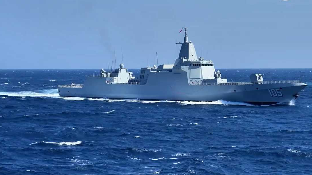 震撼原声！万吨大驱大连舰最新训练现场