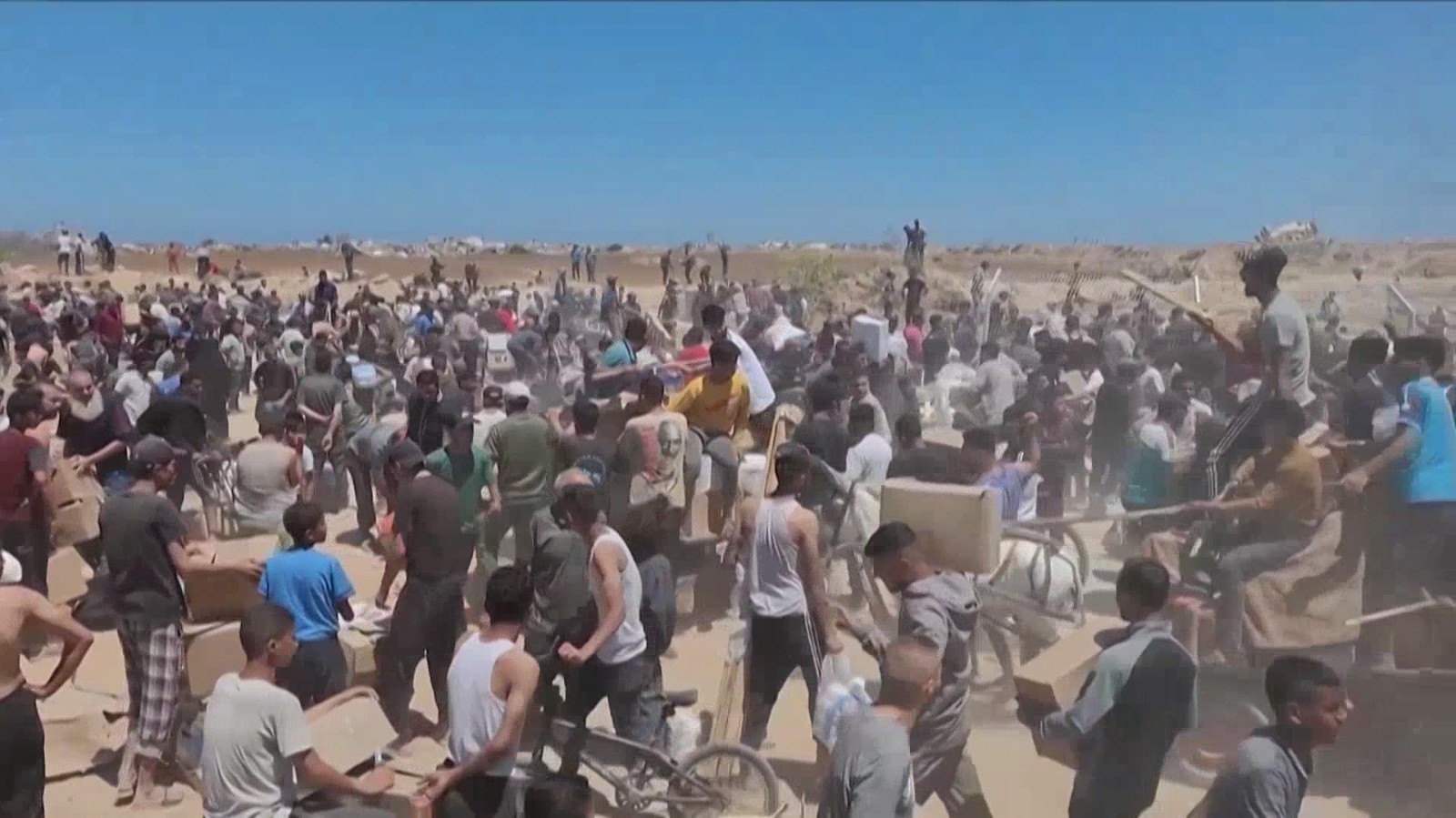 援助物资分发点枪击频发 十余天内上千加沙民众伤亡 援助物资分发点枪击频发 十余天内上千加沙民众伤亡