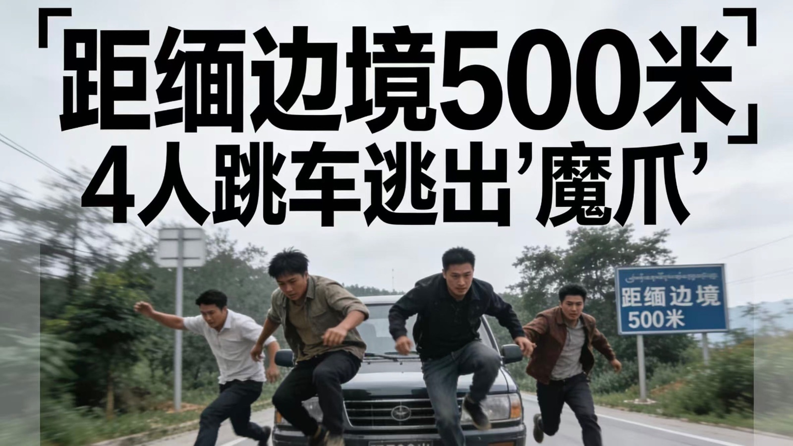 距缅边境500米，4人跳车逃出“魔爪”