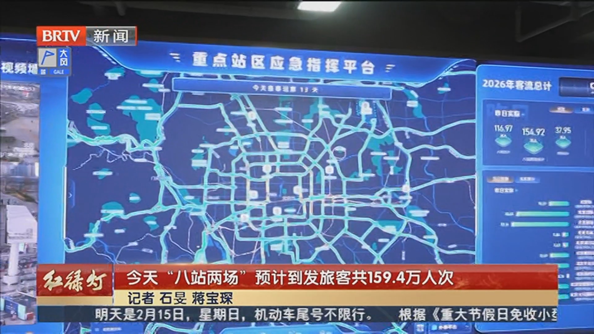 今天“八站两场”预计到发旅客共159.4万人次