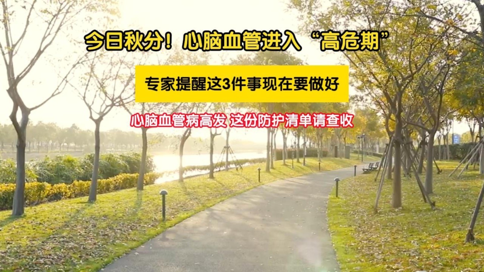 心脑血管病高发,这份防护清单请查收 心脑血管病高发,这份防护清单请查收