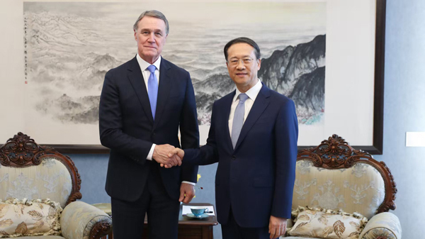外交部副部长马朝旭会见美国新任驻华大使庞德伟