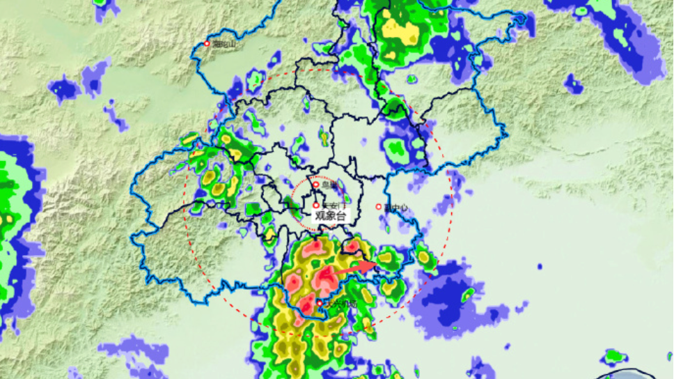 雨到大兴了！北京11区雷电黄色预警、2区大风蓝色预警