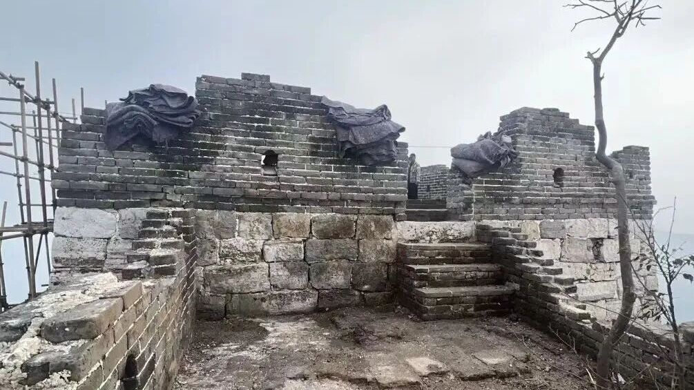 箭扣长城“北京结”完成修缮,7个月抢险重现雄关古貌 箭扣长城“北京结”完成修缮,7个月抢险重现雄关古貌