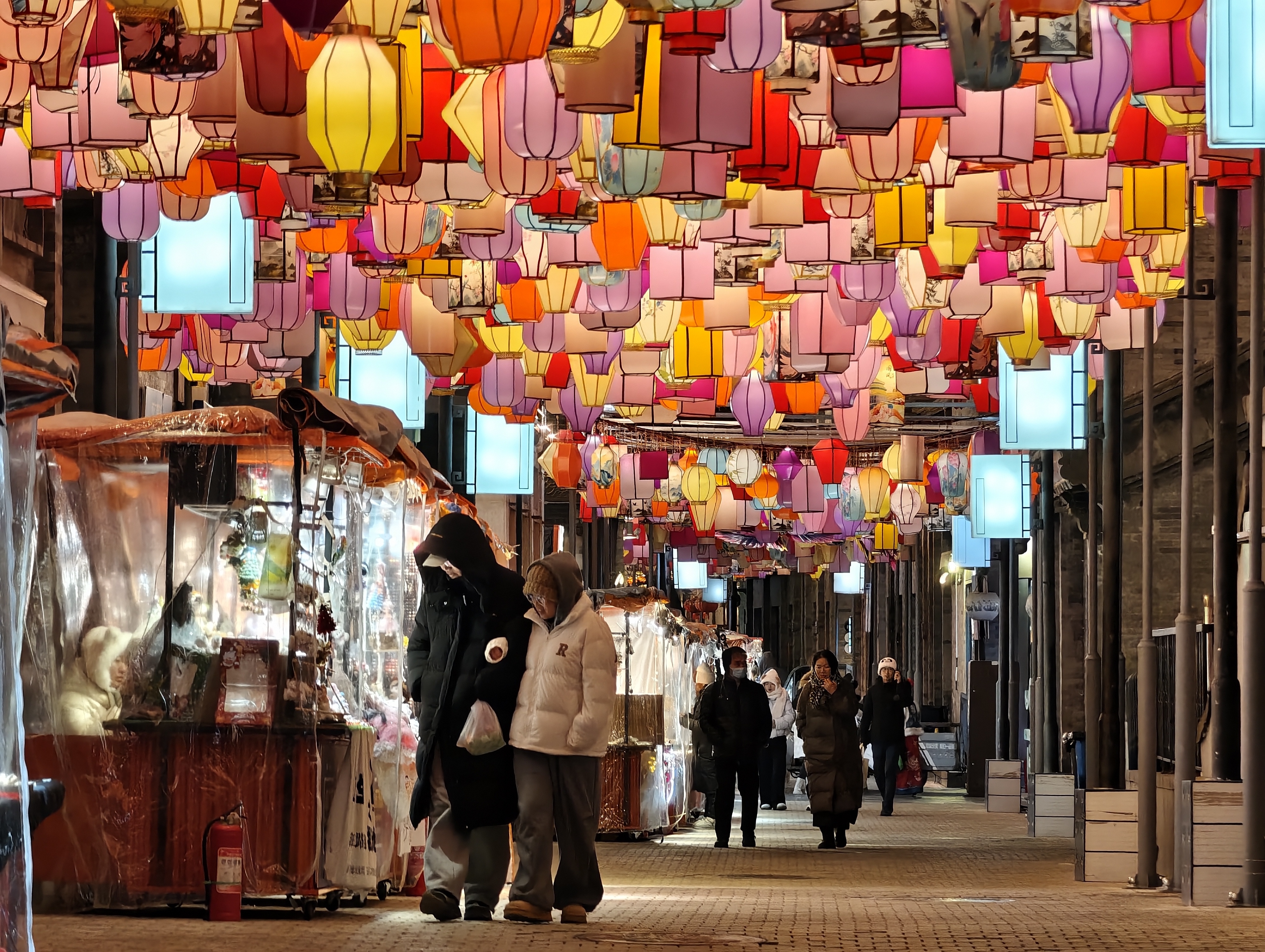 多图直击!前门大街北京坊年味儿十足 多图直击!前门大街北京坊年味儿十足