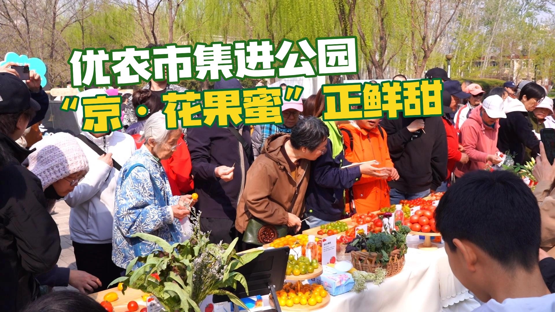 优农市集进公园 “京·花果蜜”正鲜甜