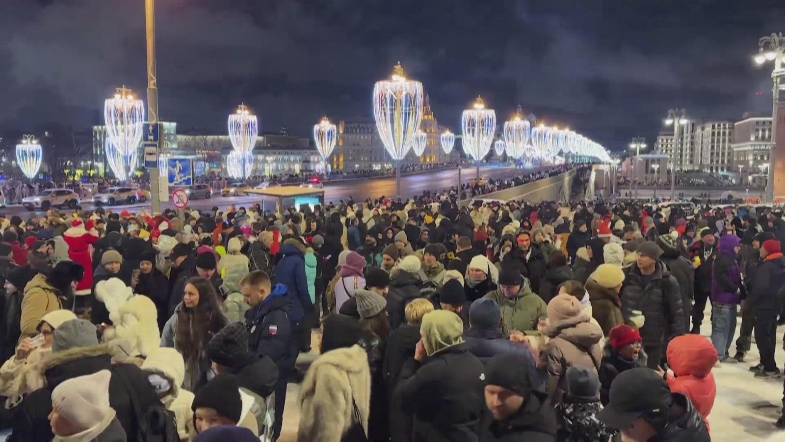 辞旧迎新 俄罗斯莫斯科跨年氛围浓 辞旧迎新 俄罗斯莫斯科跨年氛围浓