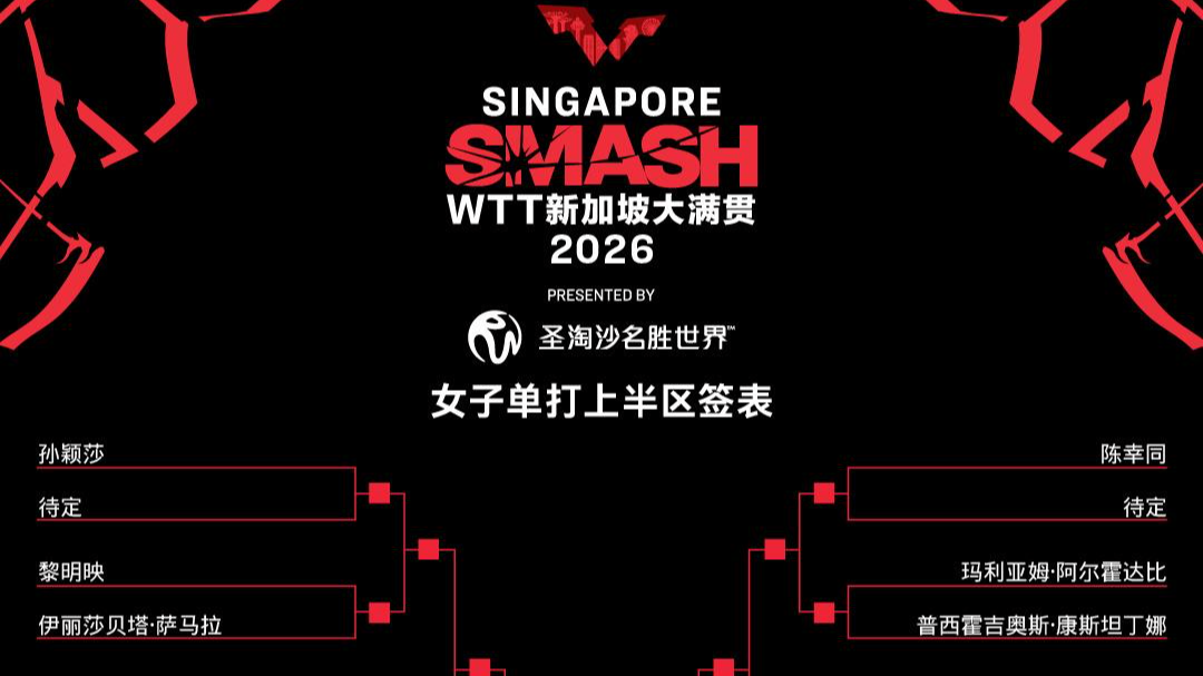 正赛明日开打 WTT新加坡大满贯五项签表出炉 正赛明日开打 WTT新加坡大满贯五项签表出炉
