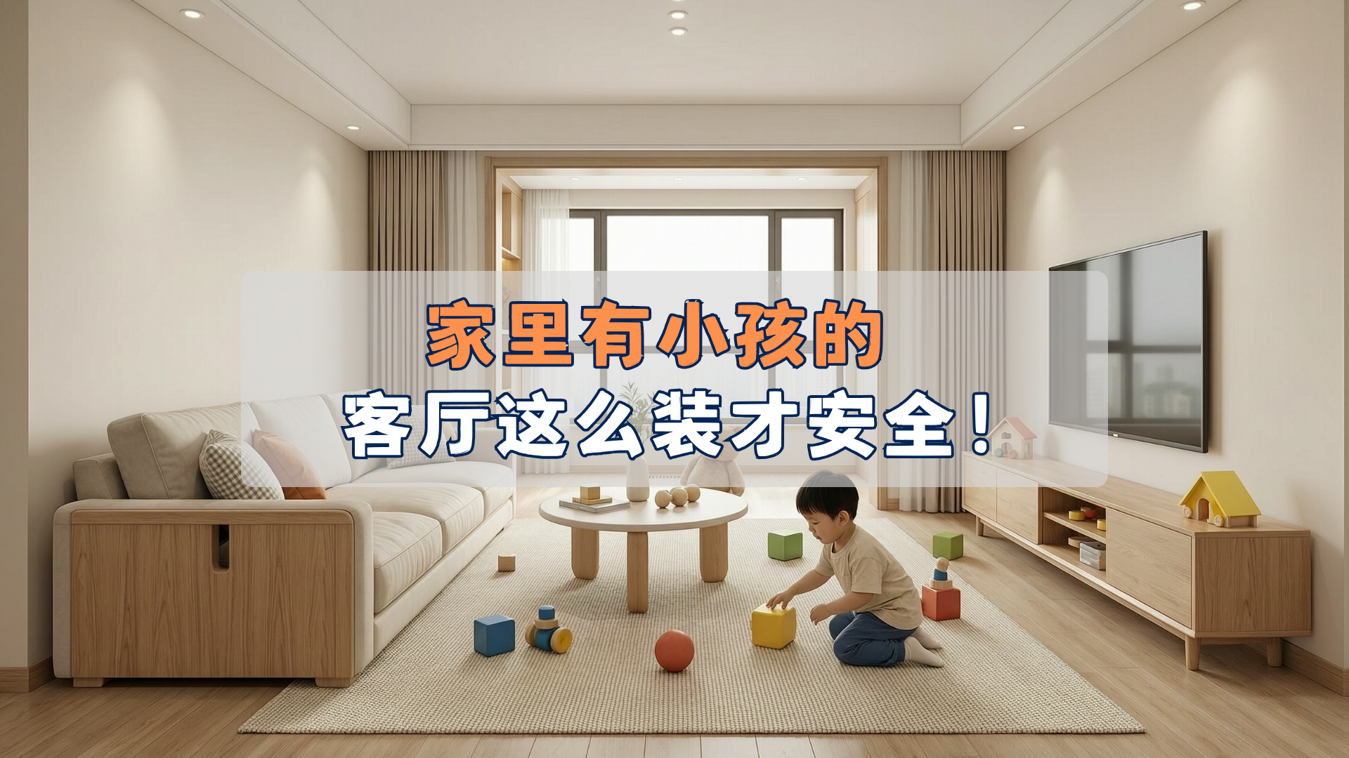 家里有小孩的,客厅这么装才安全! 家里有小孩的,客厅这么装才安全!