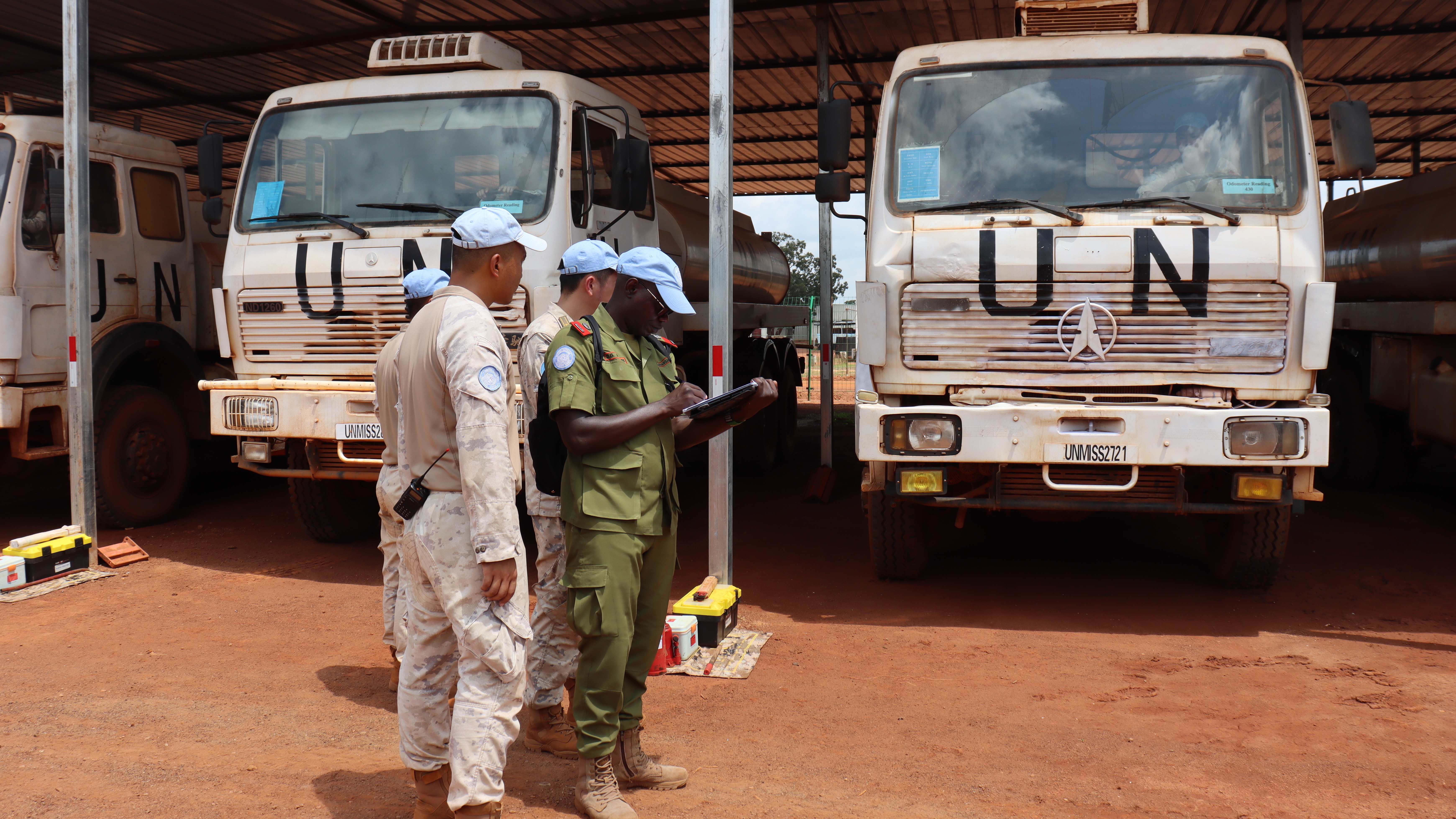 南苏丹（瓦乌）：我维和部队顺利通过联合国第三季度装备核查