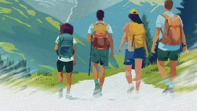 近日，山东邹城，一家三口在未开发的山区登山时遭遇意外。