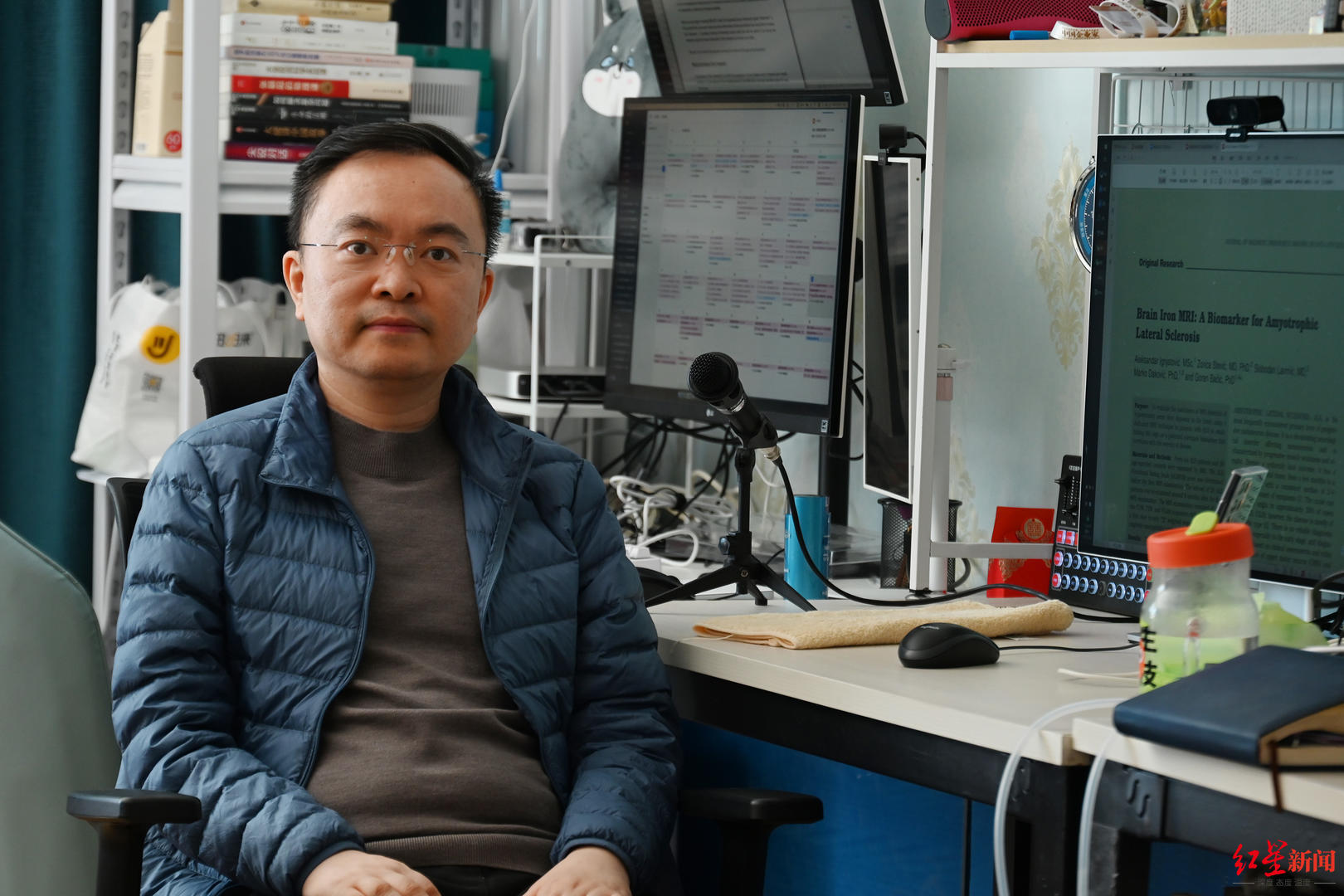 探访蔡磊失语后现状 每天坚持工作到23点 为攻克渐冻症投入超1亿 探访蔡磊失语后现状 每天坚持工作到23点 为攻克渐冻症投入超1亿