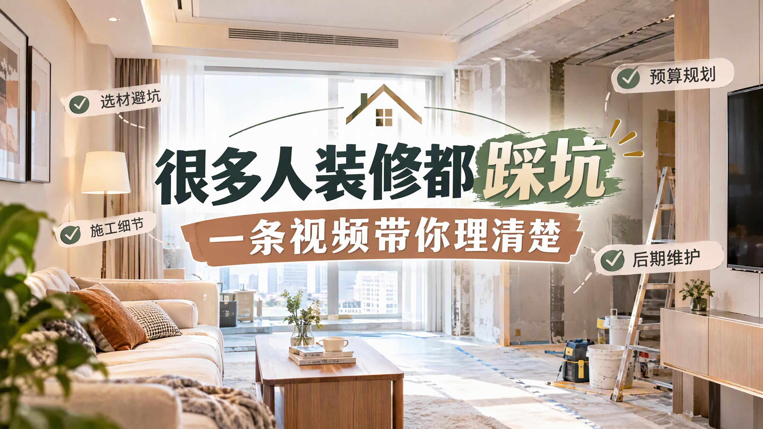 很多人装修都踩坑,一条视频带你理清 很多人装修都踩坑,一条视频带你理清