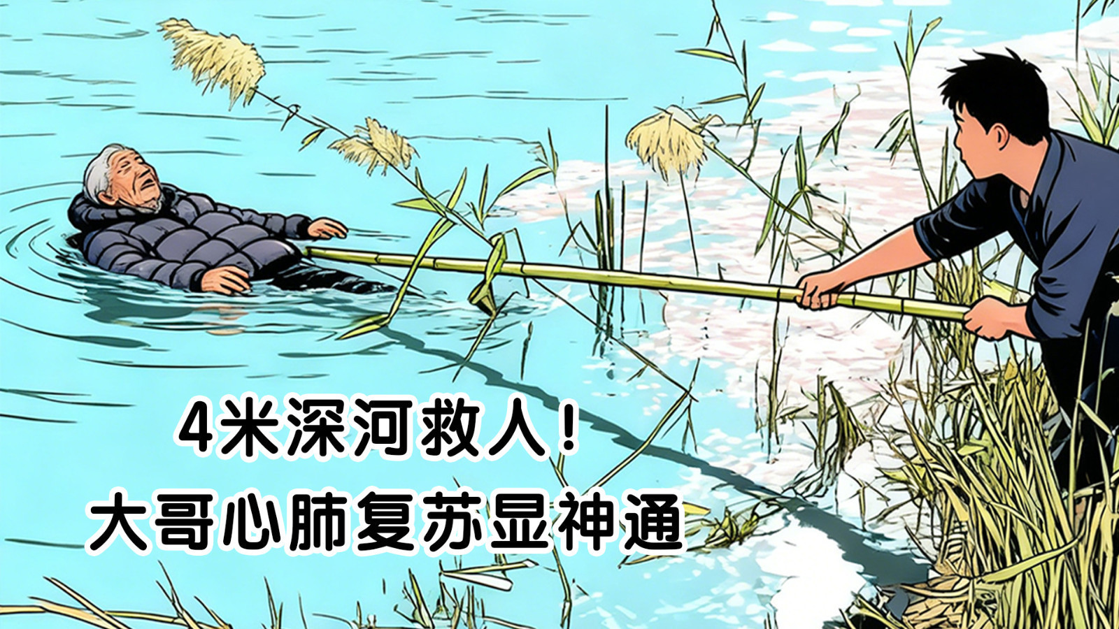 4米深河救人！大哥心肺复苏显神通