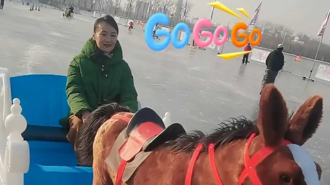 玉渊潭时隔六年再开冰场 “马拉冰车”承包你的冬日快乐
