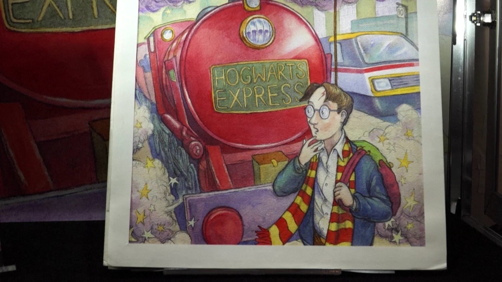 《哈利·波特与魔法石》首版封面手绘原稿将拍卖 《哈利·波特与魔法石》首版封面手绘原稿将拍卖