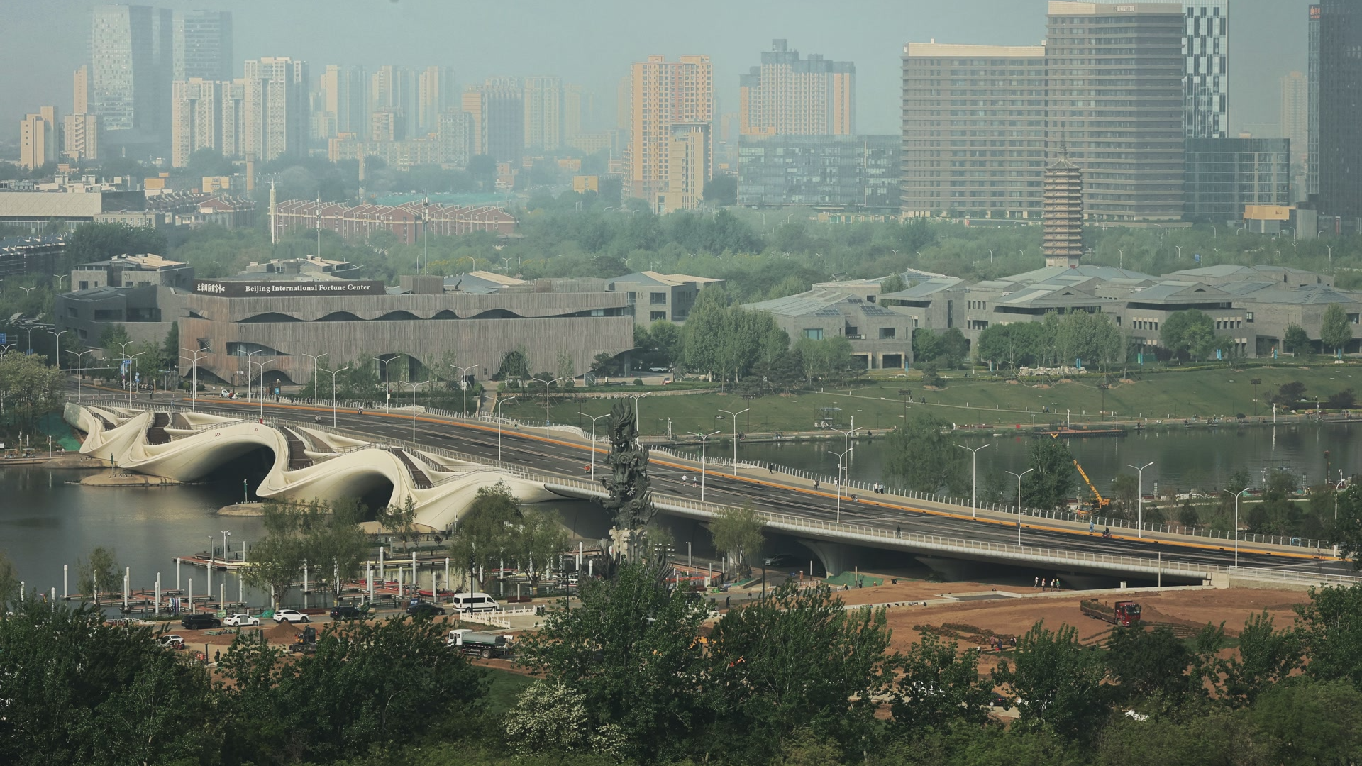 通州千荷泻露桥今日通车