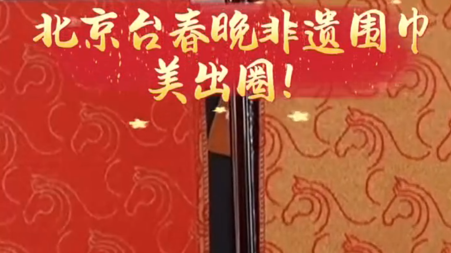 北京台春晚非遗围巾美出圈！