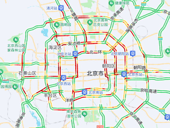 雷电黄色预警！北京今天晚高峰交通压力较大，交通提示