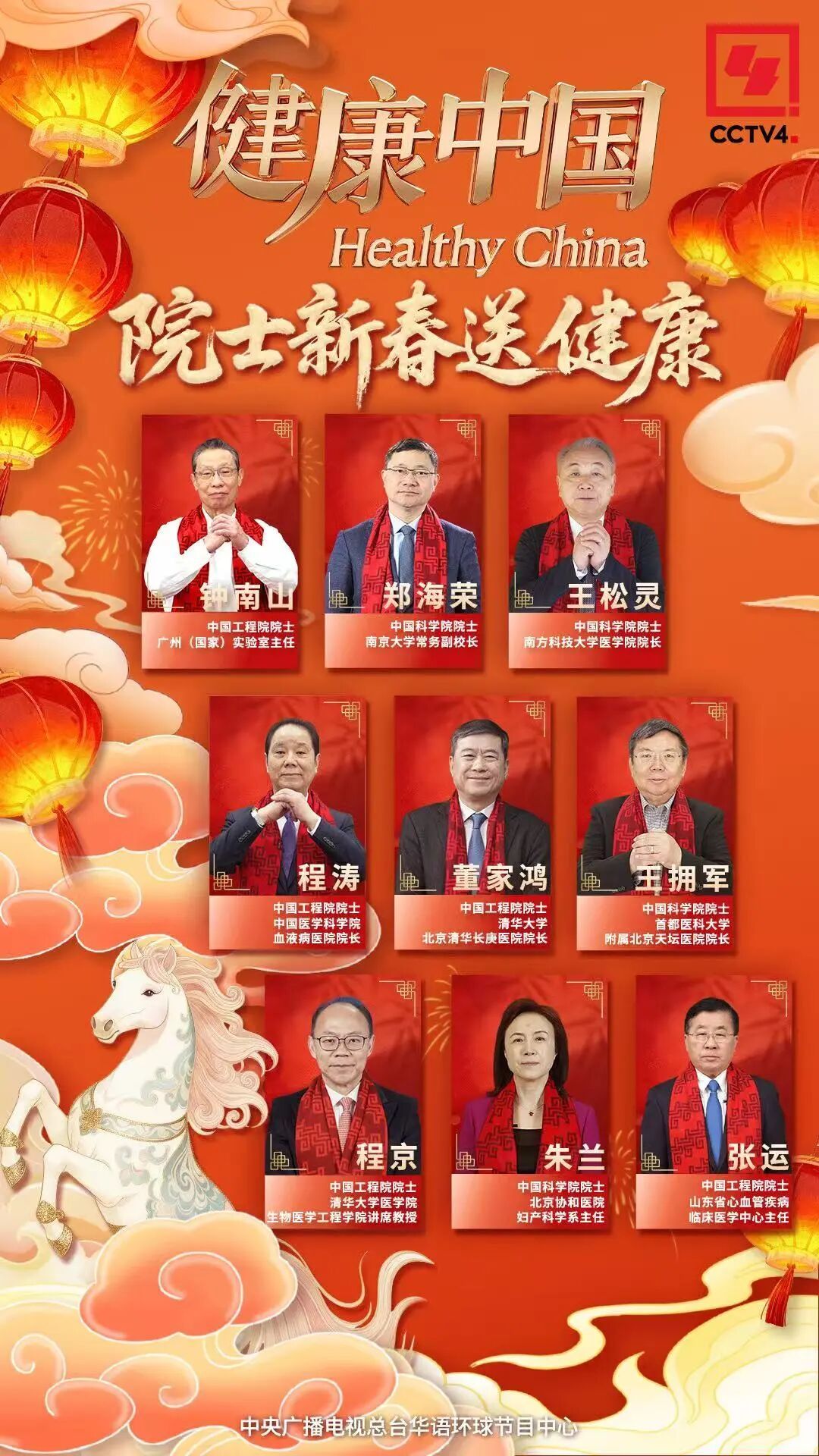 钟南山等九院士送“年货”