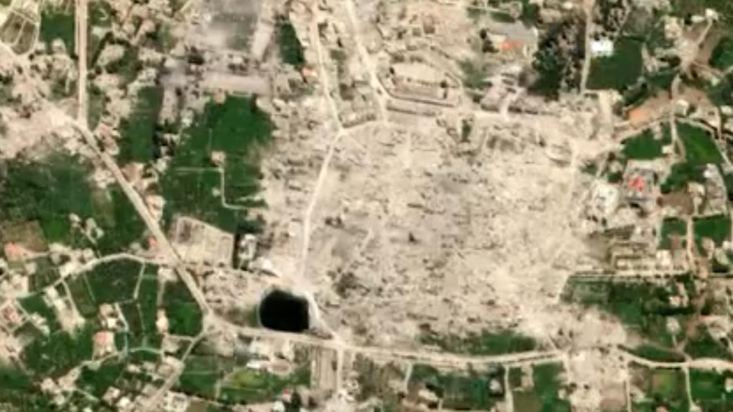 停火协议后以色列继续袭击加沙和黎巴嫩 卫星图对比黎巴嫩遭袭前后