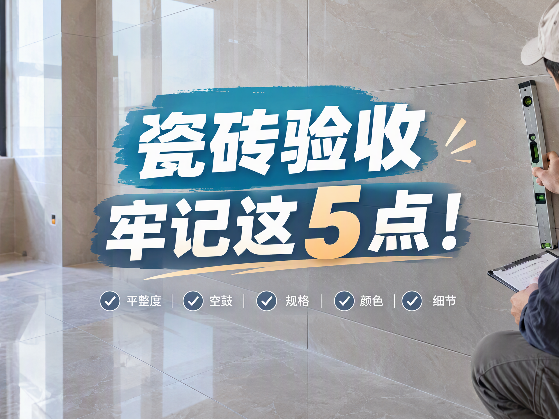 这5点助力瓷砖验收，牢记！