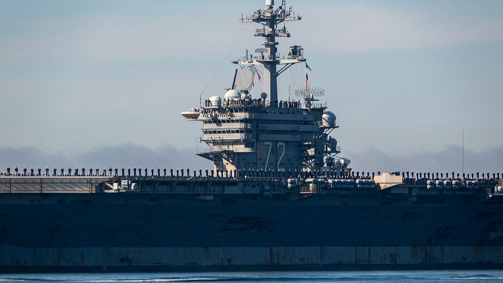 美国一航母打击群正被调往中东地区