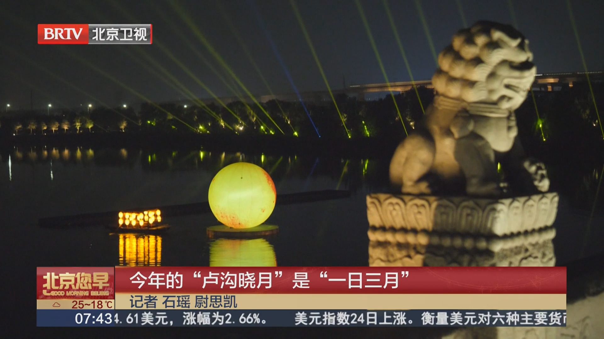 今年的“卢沟晓月”是“一日三月”